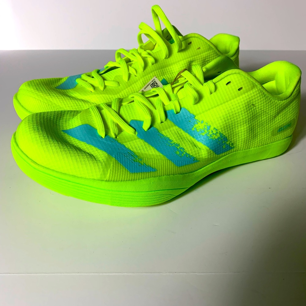 Adidas Adizero Prime Sprint Spikes ‘Solar Yellow Clear Aqua’